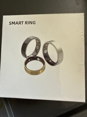 Smart Ring Fitness & Health Tracker | IP68 Waterproof | Size 7 Silver New Sealed